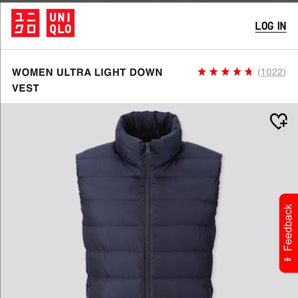 UNIQLO WOMEN ULTRA LIGHT DOWN VEST